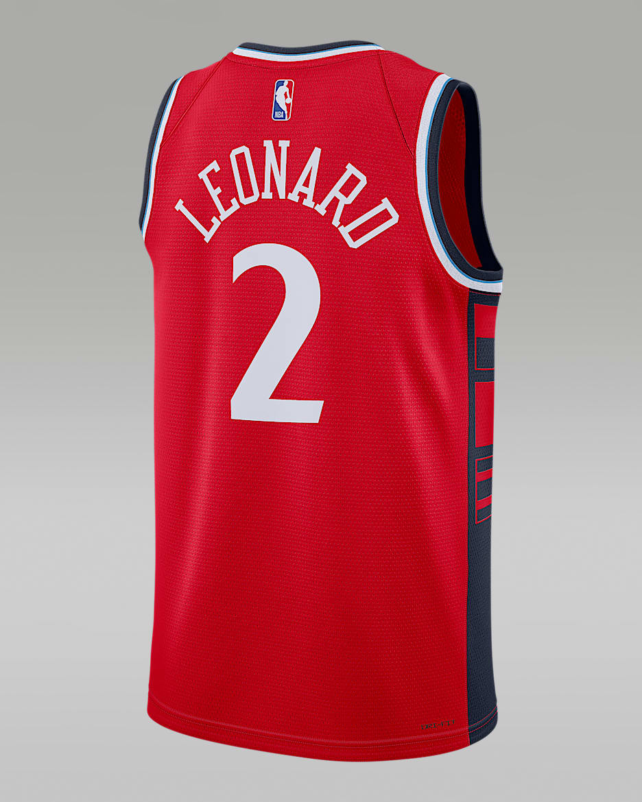 Kawhi Leonard LA Clippers 2024 25 Statement Edition Men s Jordan Dri FIT NBA Swingman Jersey. Nike